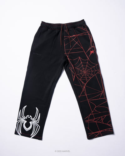 Spider-Man Miles Morales Multiverse Oversized Graphic Joggers - Quantum Red