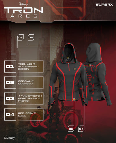 TRON ARES Super Suit™ Hoodie - Ares Red